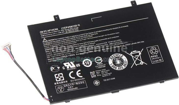 Battery for Acer Aspire SWITCH 11 SW5-111(NT.L66ED.001) laptop