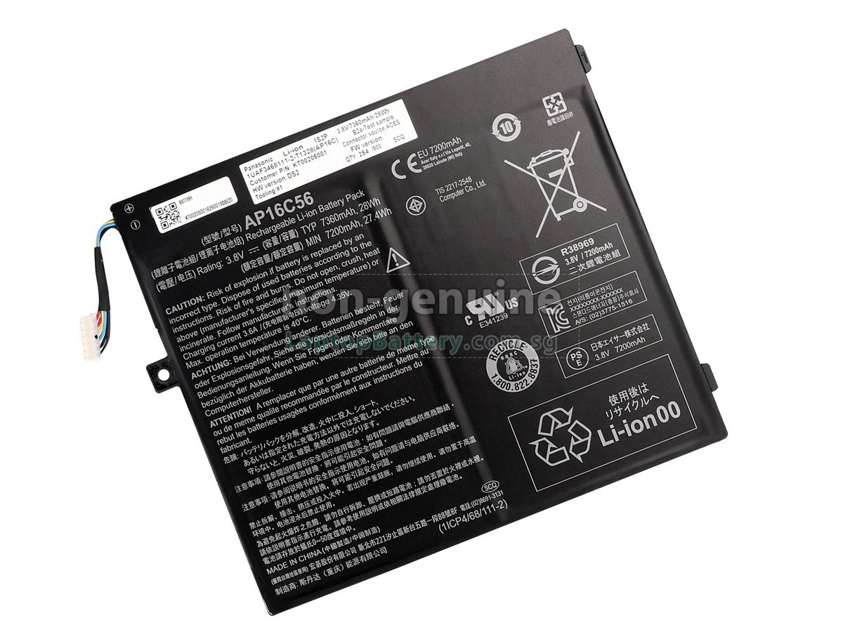 replacement Acer AP16C46(1ICP4/68/111-2) battery