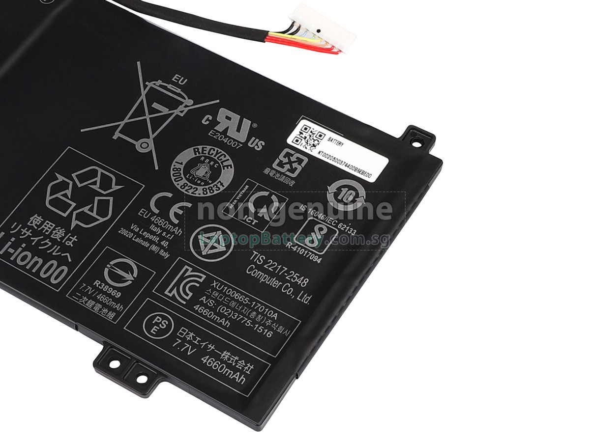 replacement Acer Chromebook SPIN 11 R751T-C0QV battery