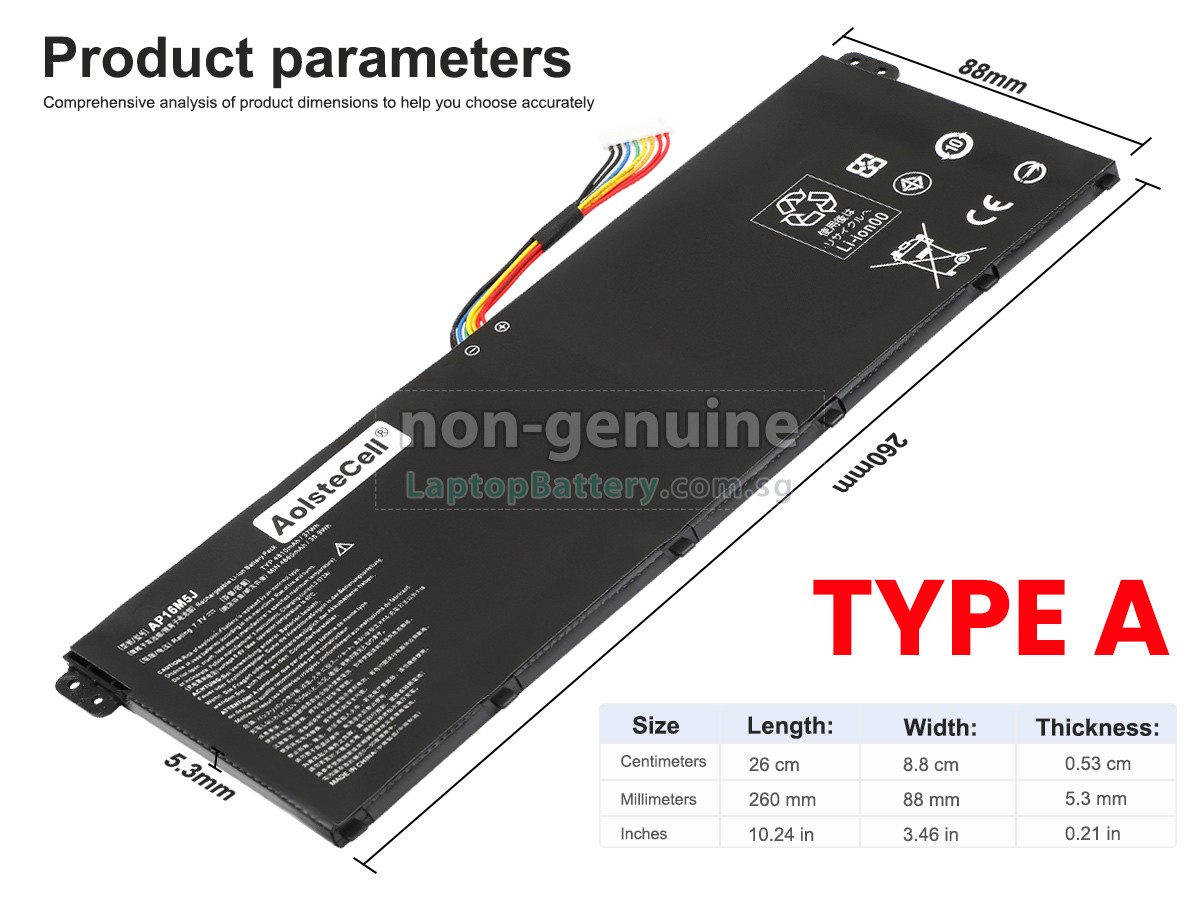 replacement Acer Aspire ES1-512-C301 battery