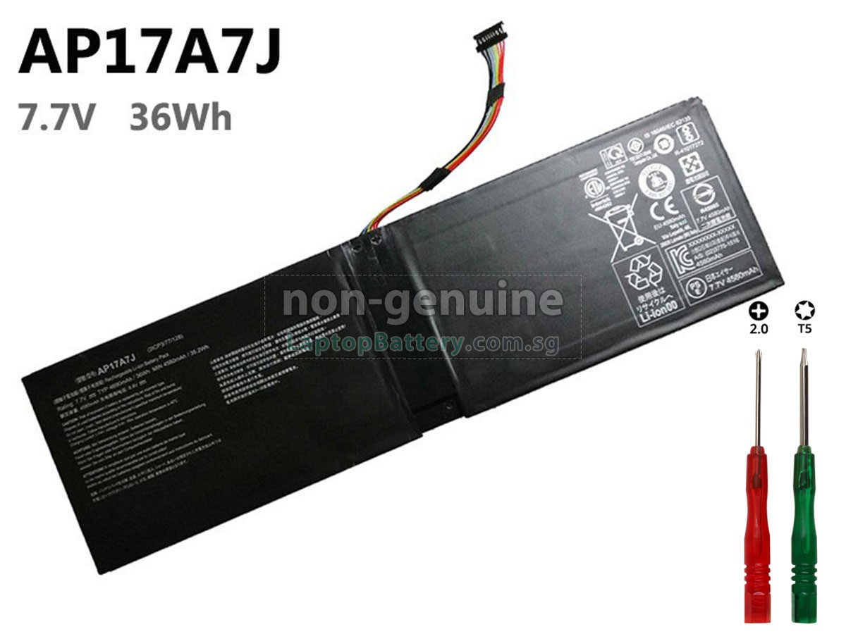 replacement Acer AP17A7J(2ICP3/77/128) battery