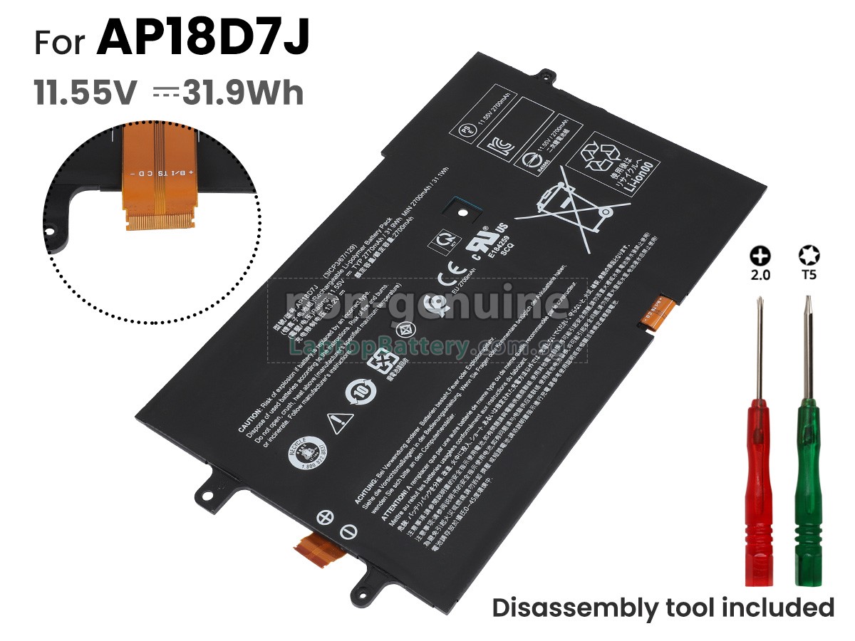 replacement Acer SWIFT 7 SF714-52T-74V2 battery