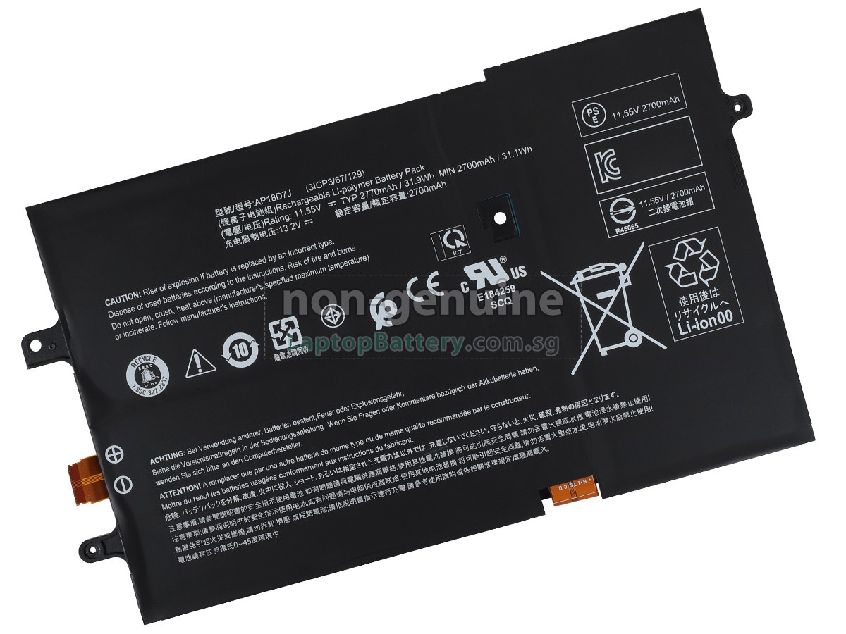 replacement Acer SWIFT 7 SF714-52T-74V2 battery
