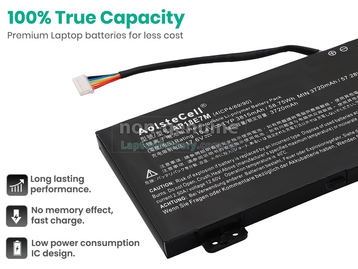 replacement Acer AP18E7M battery