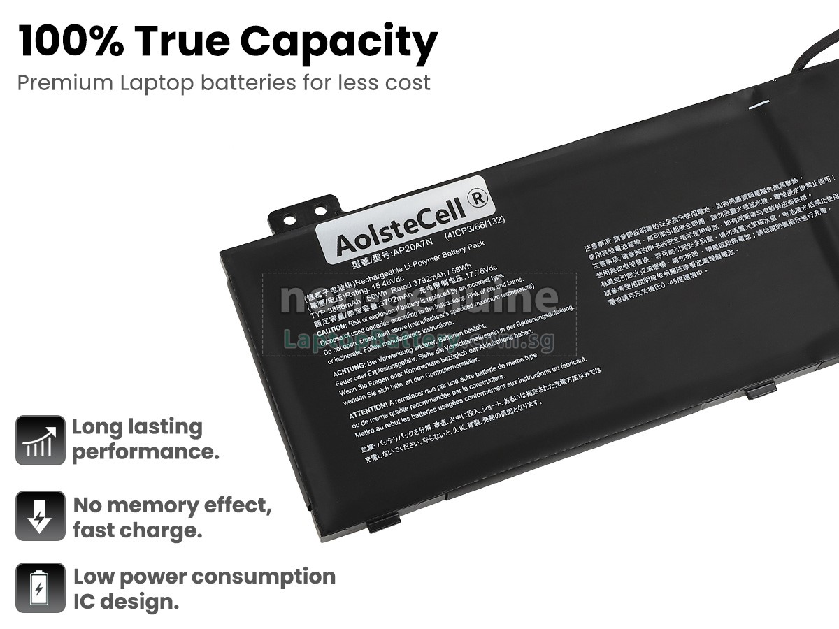 replacement Acer Predator TRITON 300 SE PT314-51S-715F battery
