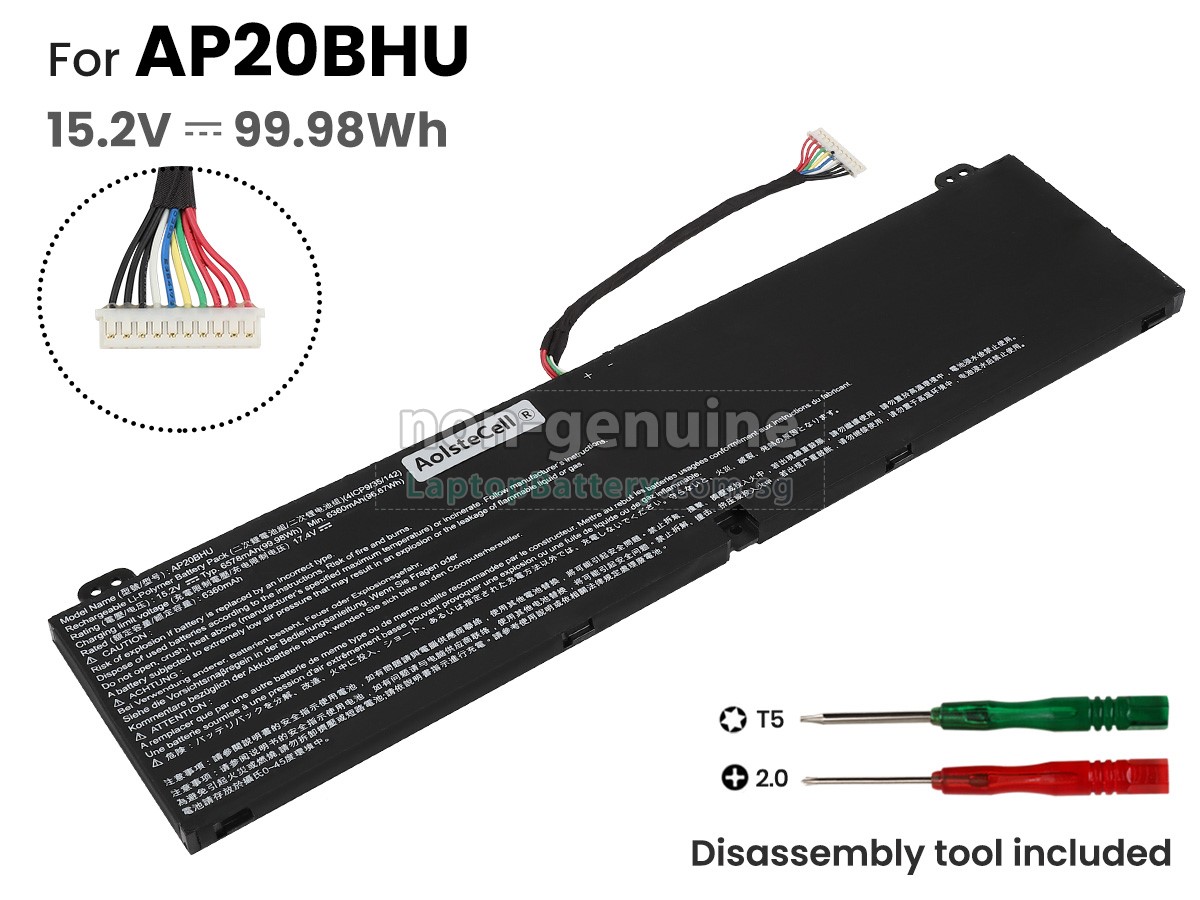 replacement Acer Predator TRITON 500 SE PT516-52S-70KX battery