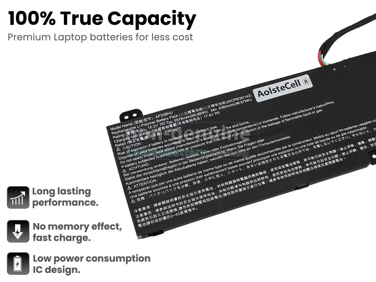 replacement Acer Predator TRITON 500 SE PT516-52S-70KX battery