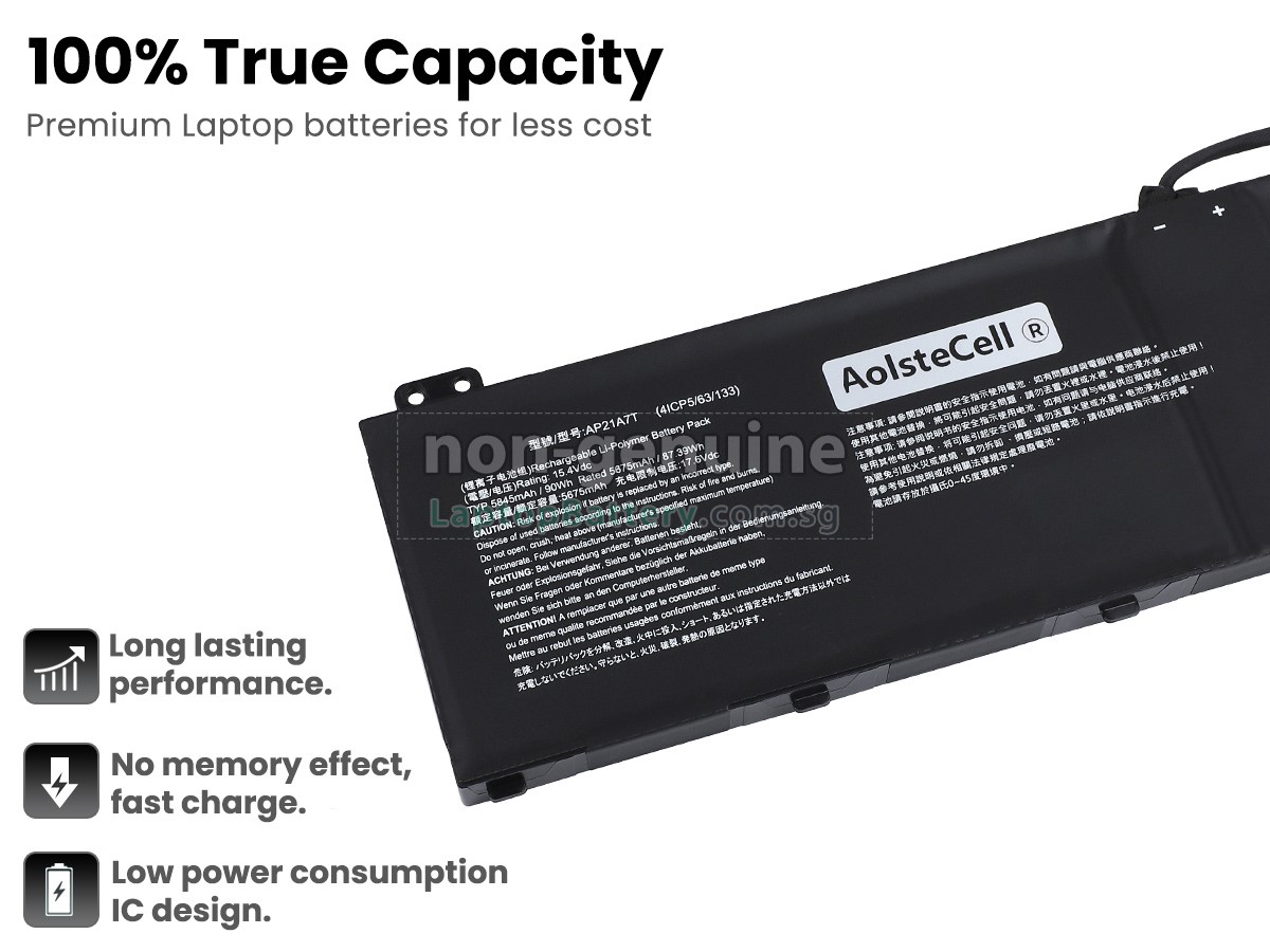 replacement Acer Predator HELIOS 18 PH18-71-92KR battery