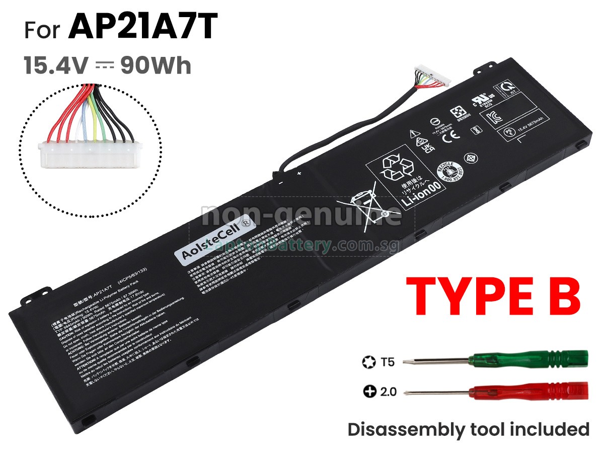 replacement Acer KT.0040G.015 battery
