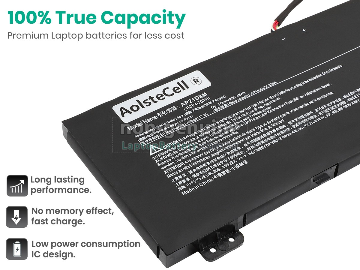replacement Acer KT.0040G.015 battery