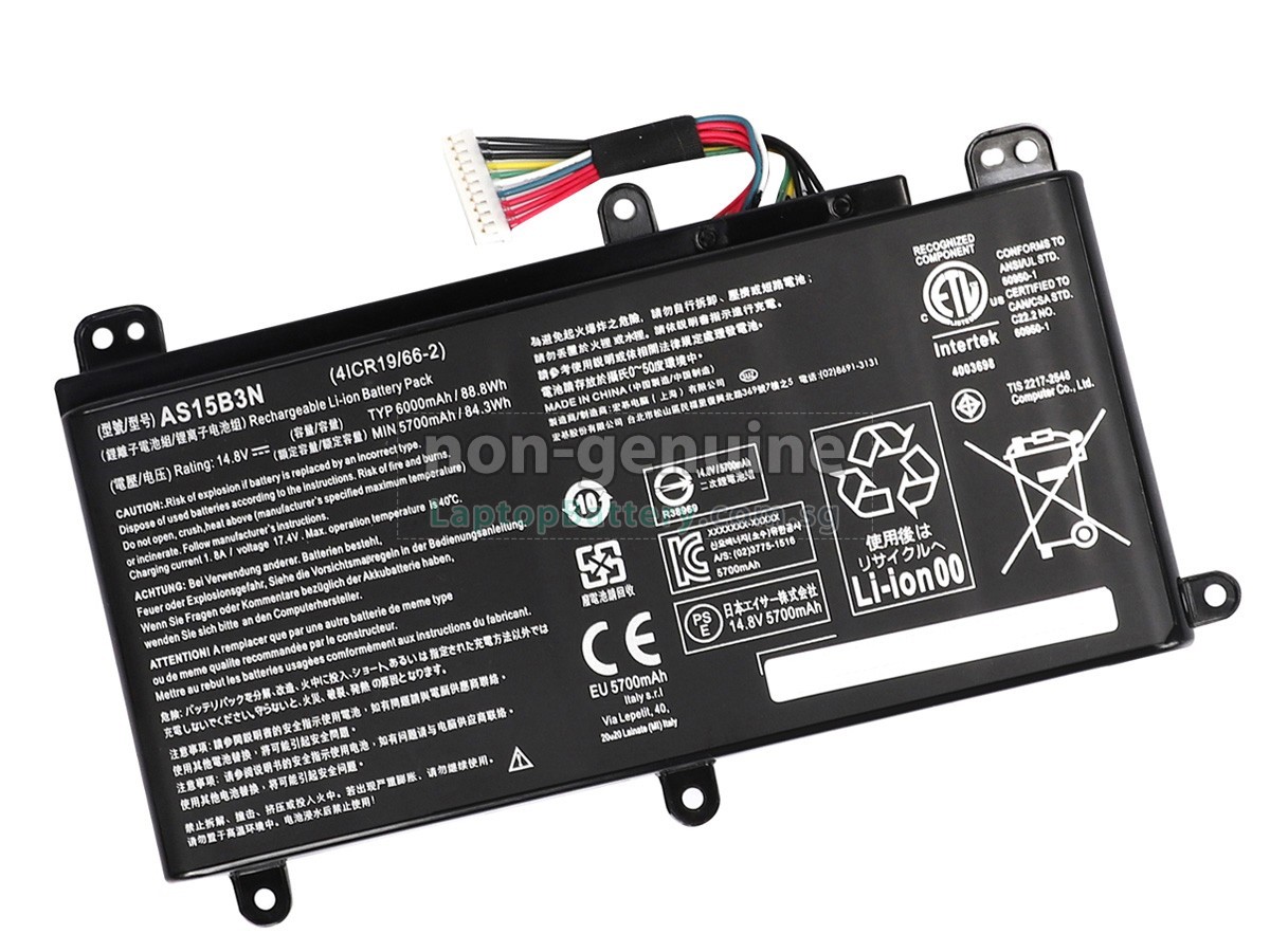 replacement Acer Predator 15 G9-591R-73ZN battery