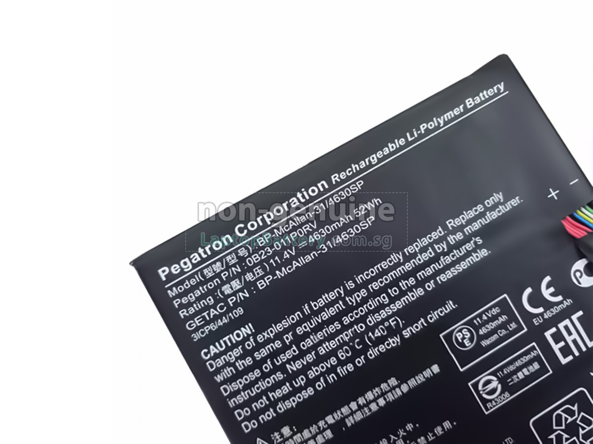 replacement Acer MOBILESTUDIO Pro 13 battery