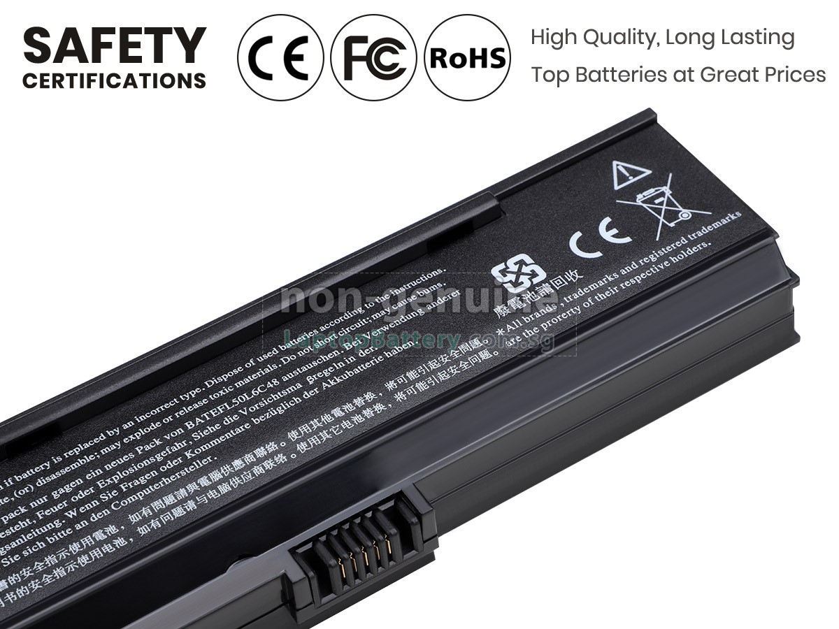 replacement Acer 3UR18650Y-2-QC261 battery