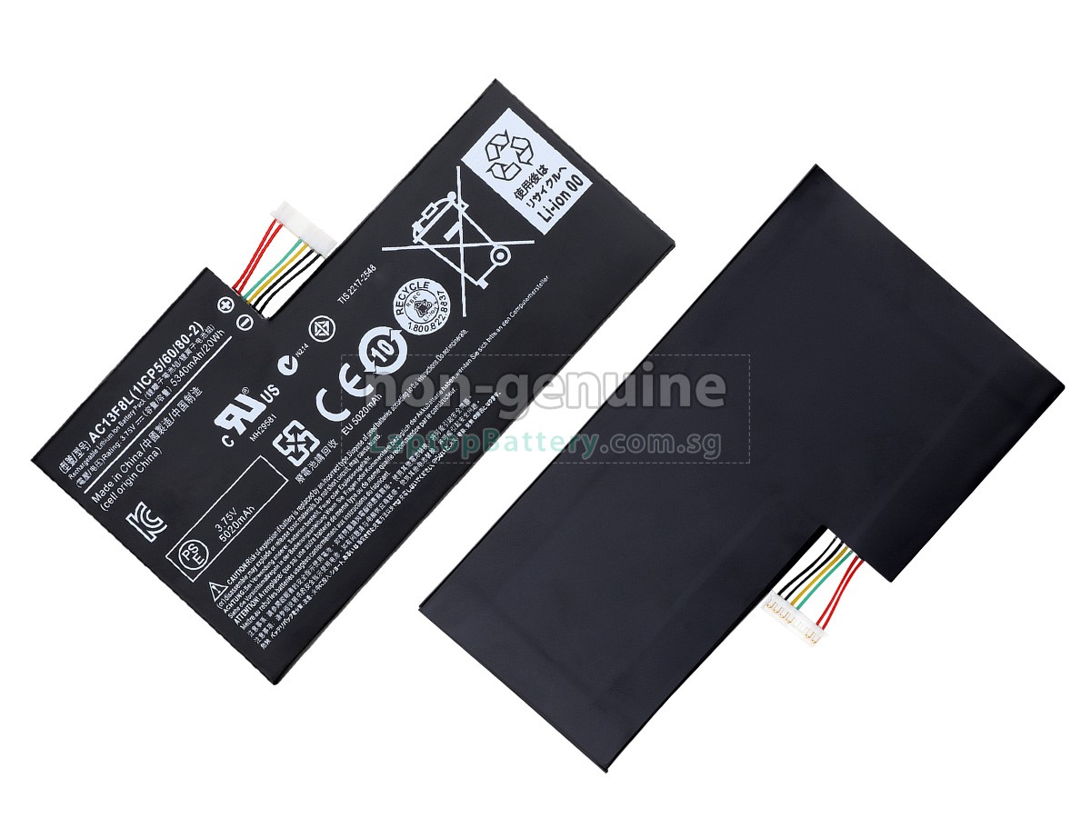 replacement Acer Iconia Tab A1-A810 battery