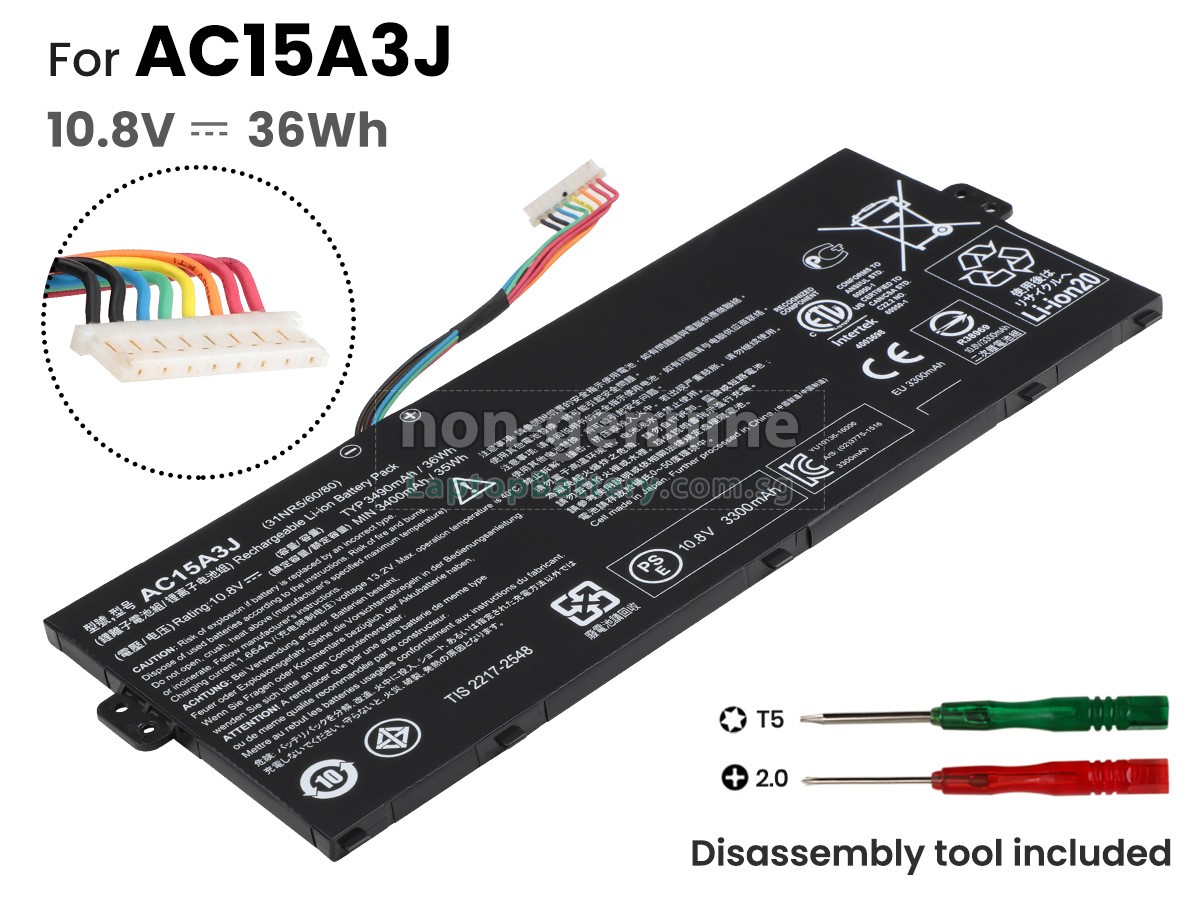 replacement Acer Chromebook R11 CB5-132T-C32M battery