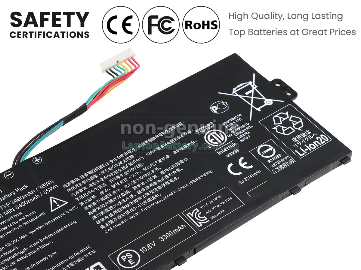 replacement Acer Chromebook R11 CB5-132T-C32M battery