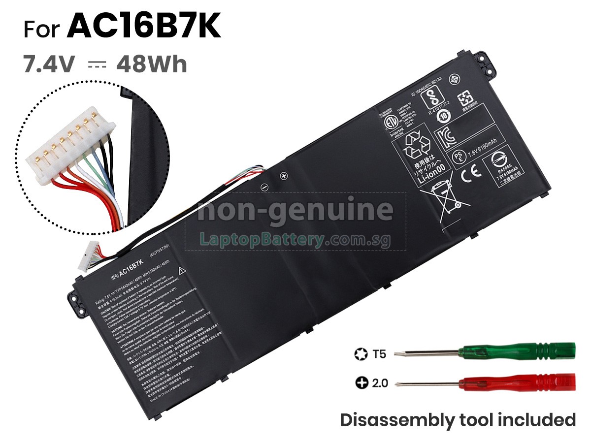 replacement Acer Chromebook 15 CB515-1HT battery