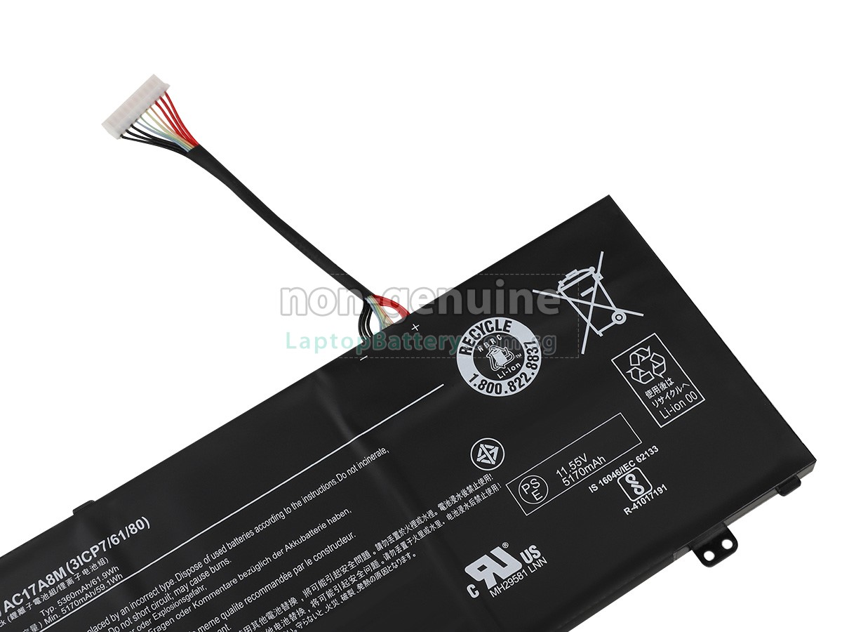 replacement Acer SPIN 3 SP314-52-599W battery