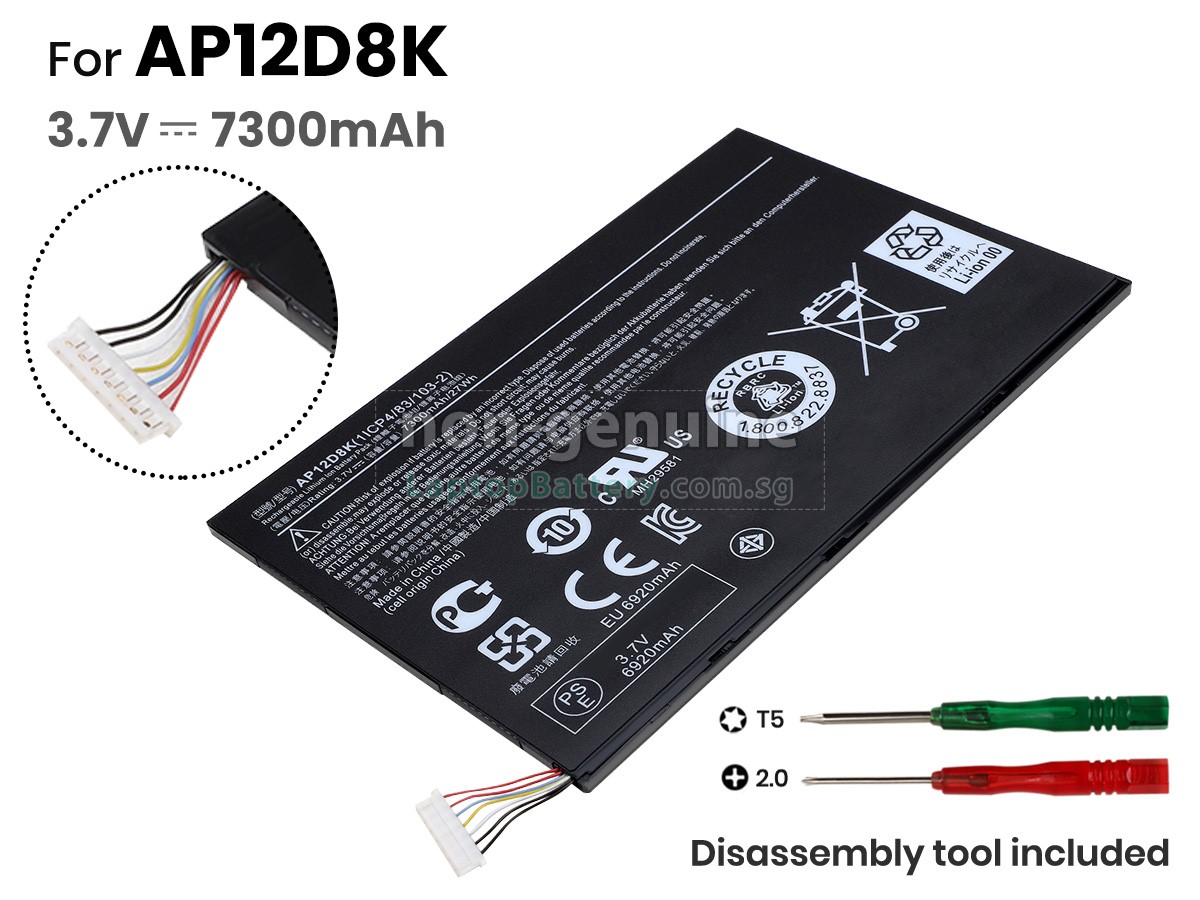 replacement Acer Iconia A3-A10-81251G03N battery