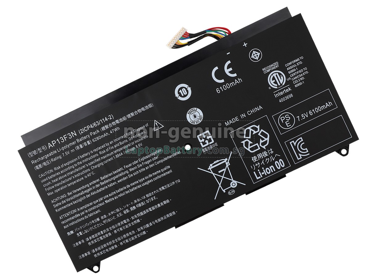 replacement Acer Aspire S7-392-54208G25TWS battery