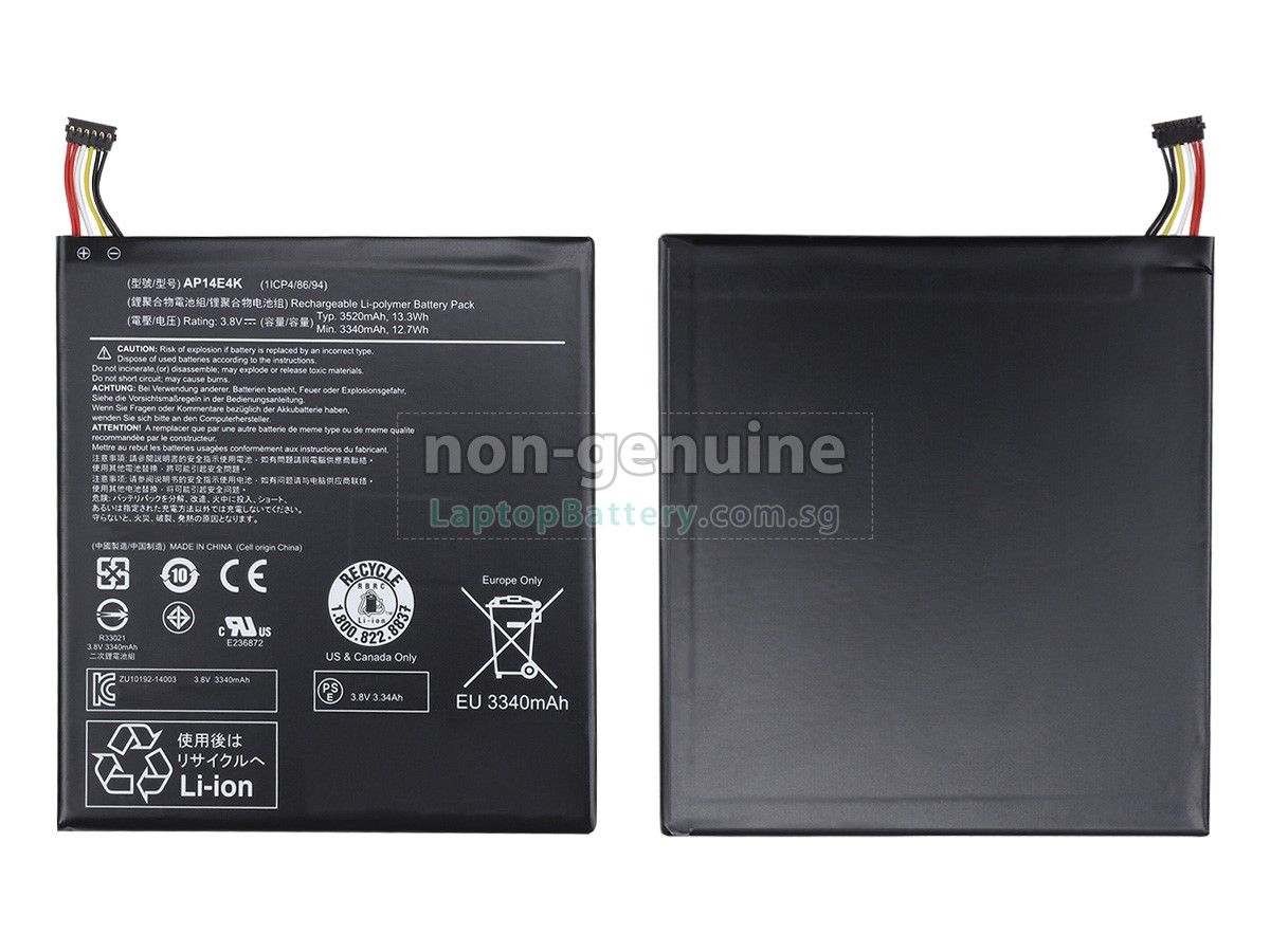 replacement Acer Iconia One 7 B1-750-103A battery