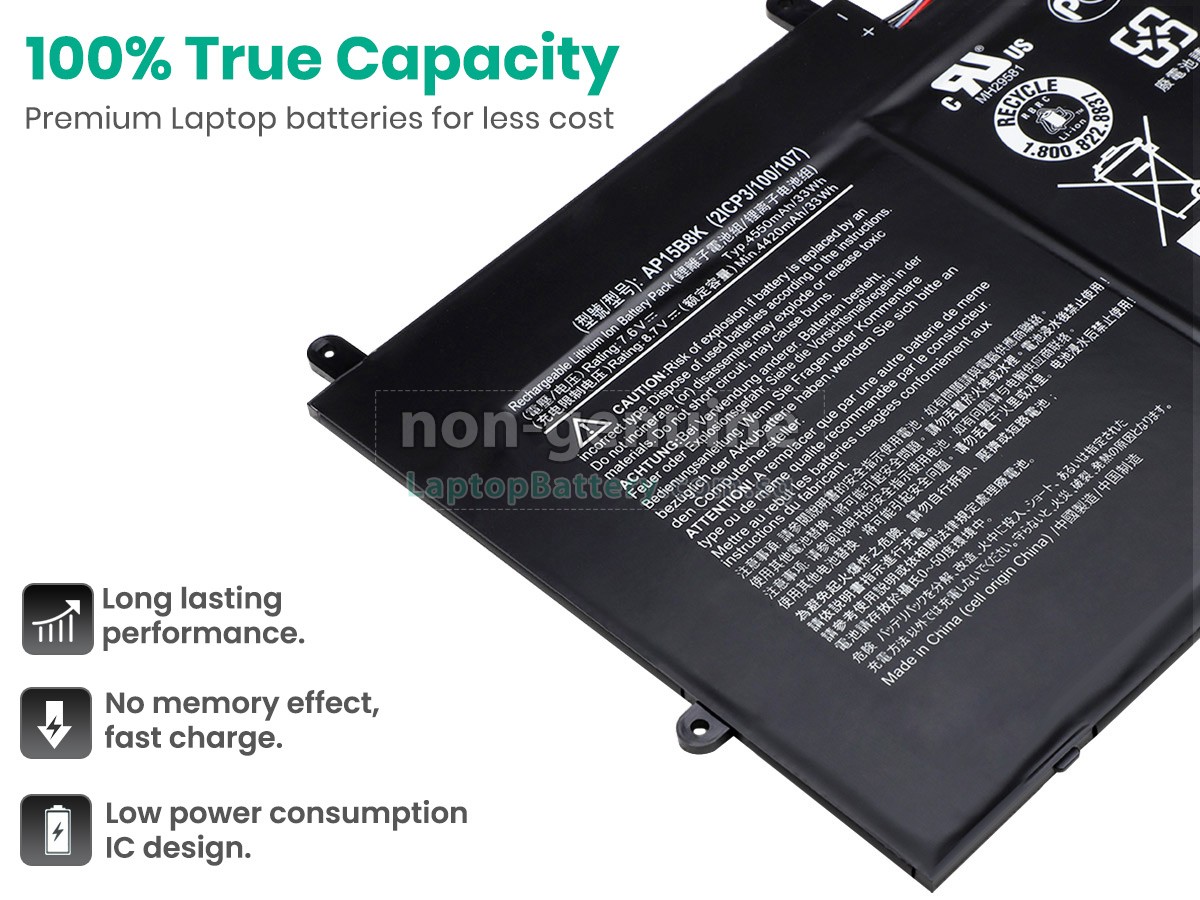 replacement Acer NT.G74AA.002 battery