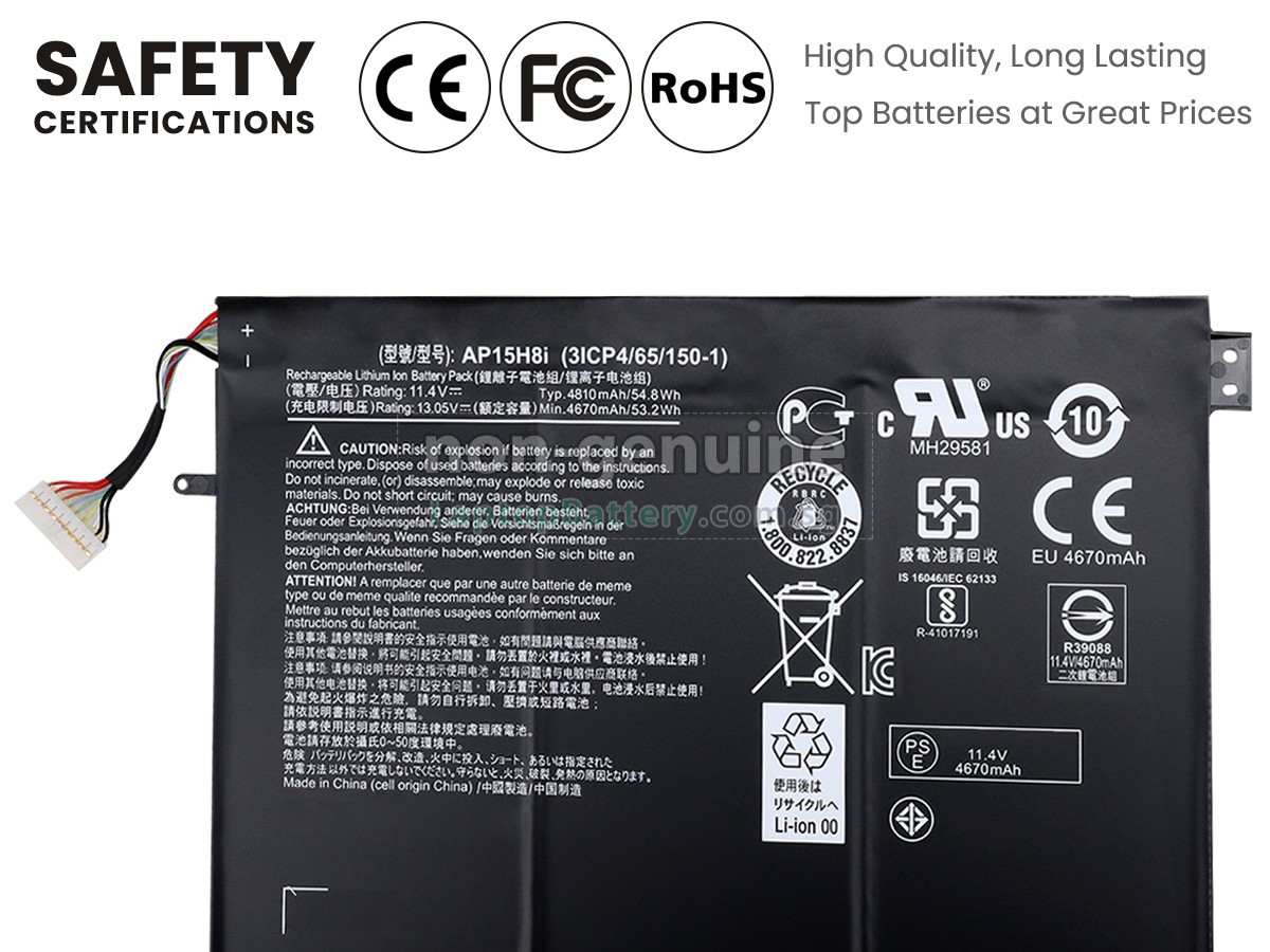 replacement Acer Aspire One CLOUDBOOK AO1-431-C139 battery