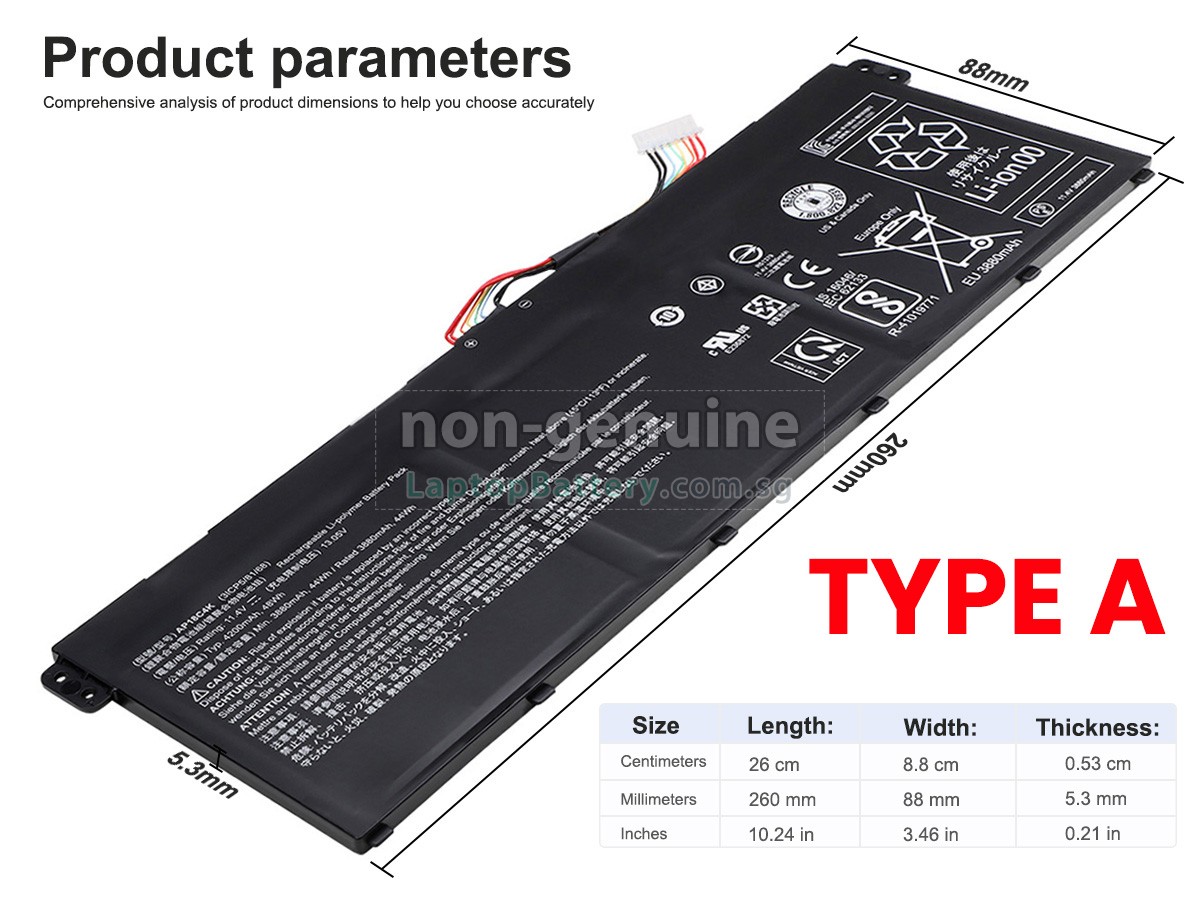 replacement Acer Aspire 5 A515-43-R63F battery
