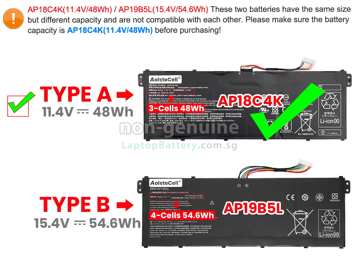 replacement Acer Aspire 5 A514-56GM battery