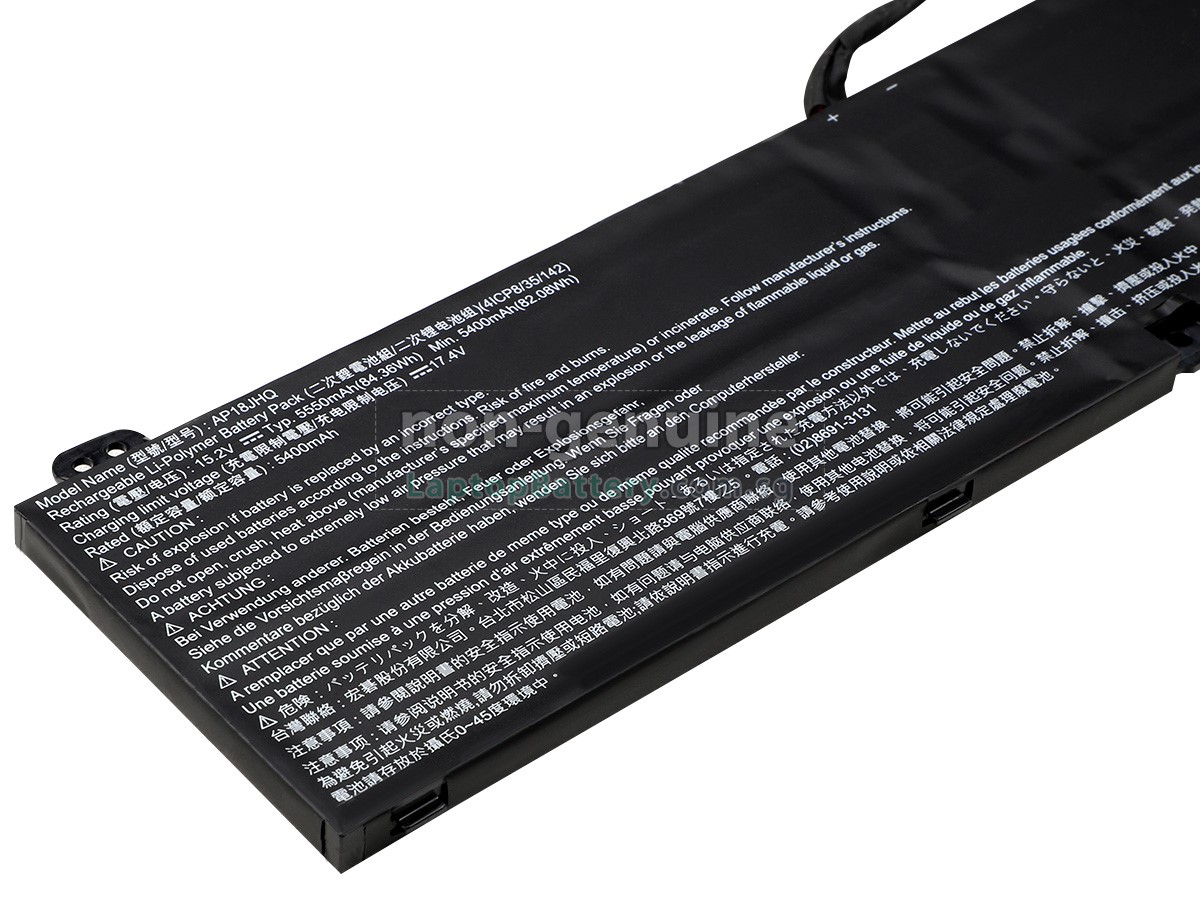 replacement Acer Predator TRITON 500 PT515-51-76VM battery