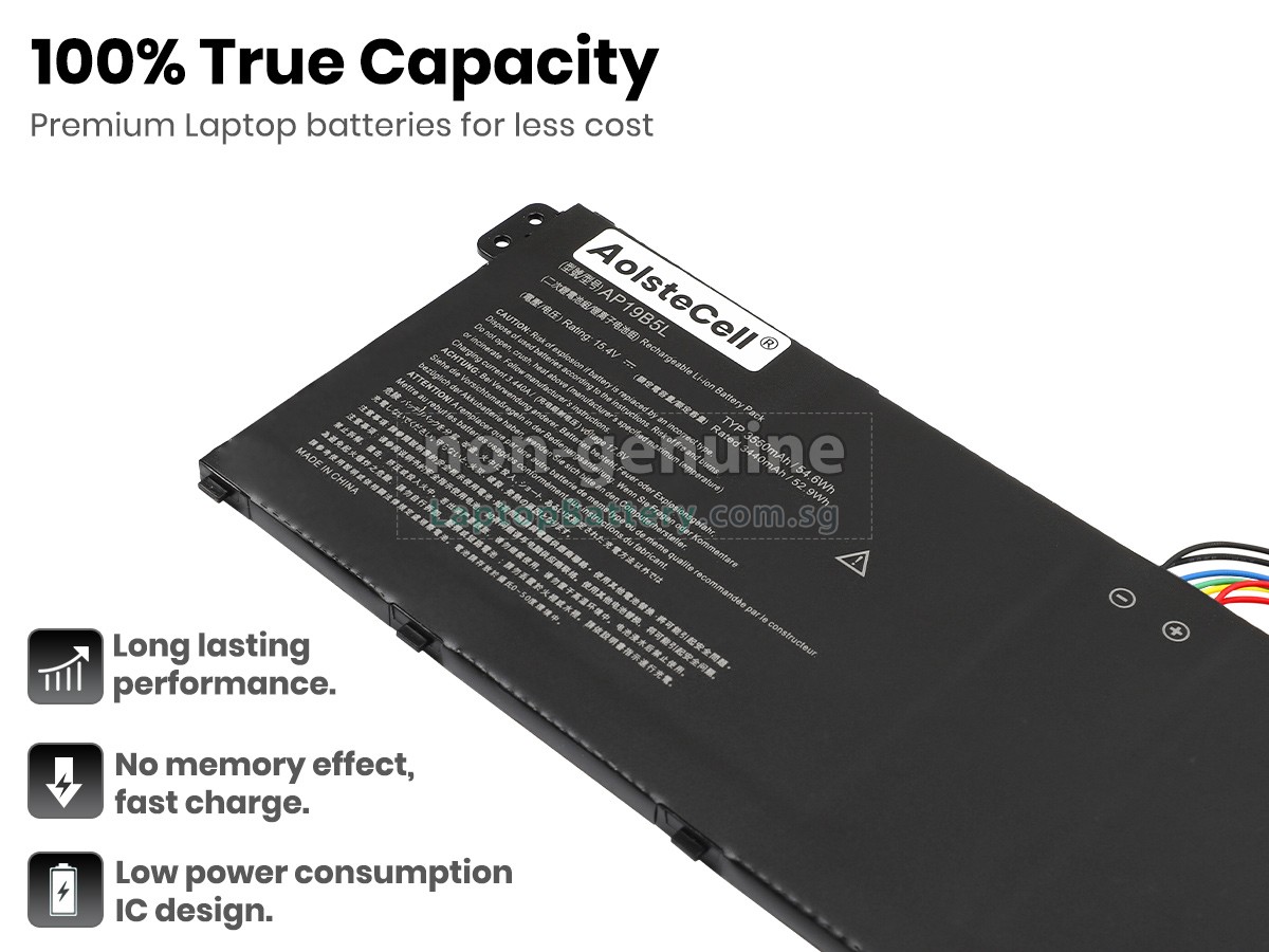 replacement Acer AP19B5L battery