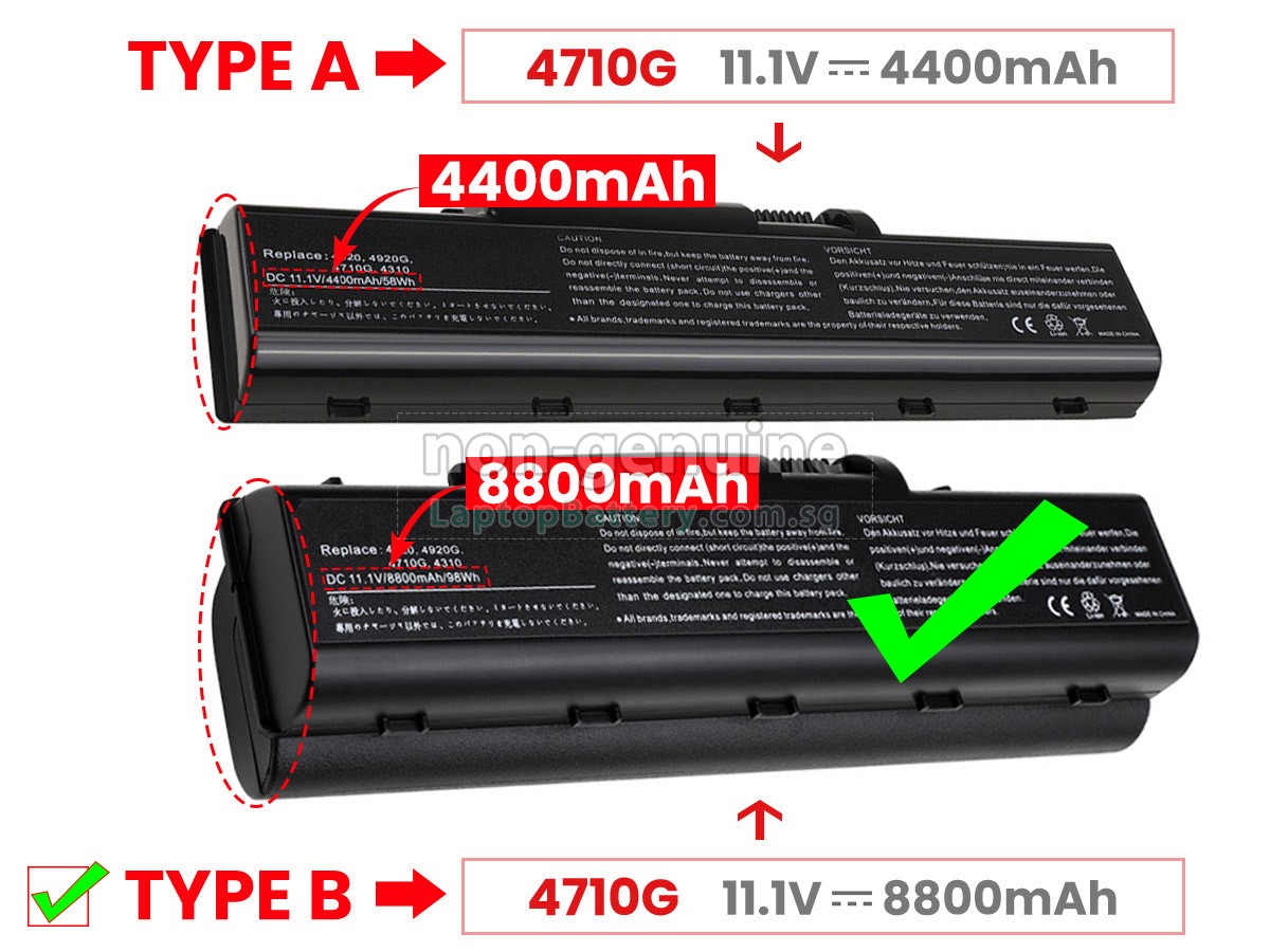 replacement Acer Aspire 4710Z battery