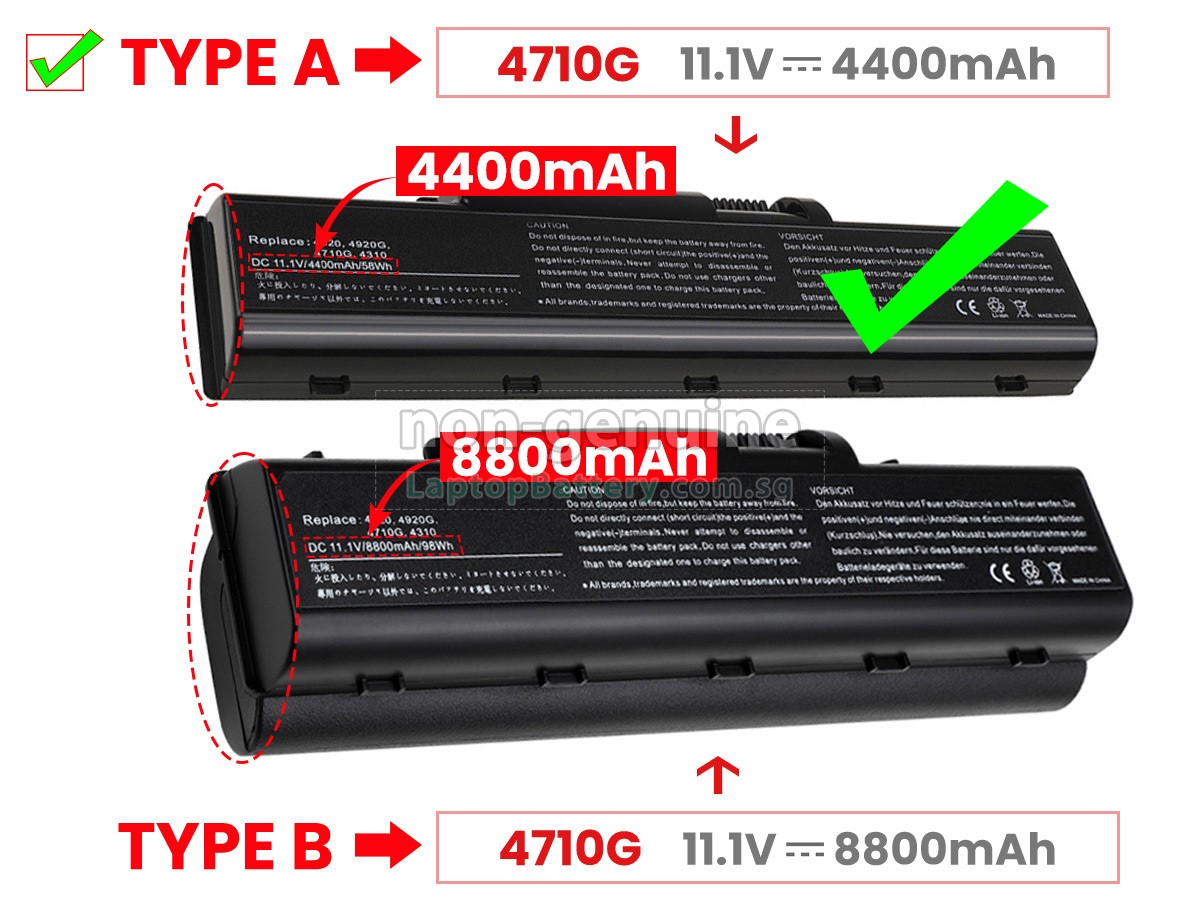 replacement Acer Aspire 4710Z battery