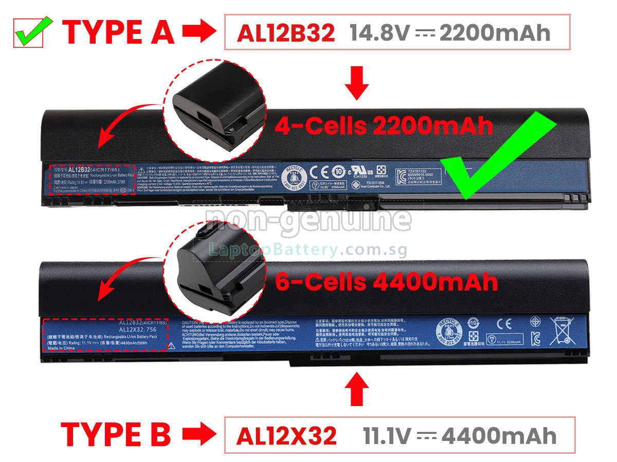 replacement Acer Aspire V5-131-2497 battery