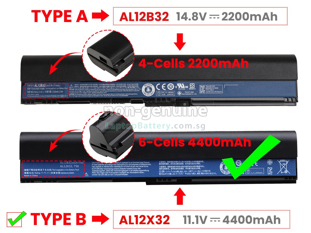 replacement Acer Aspire V5-131-2497 battery