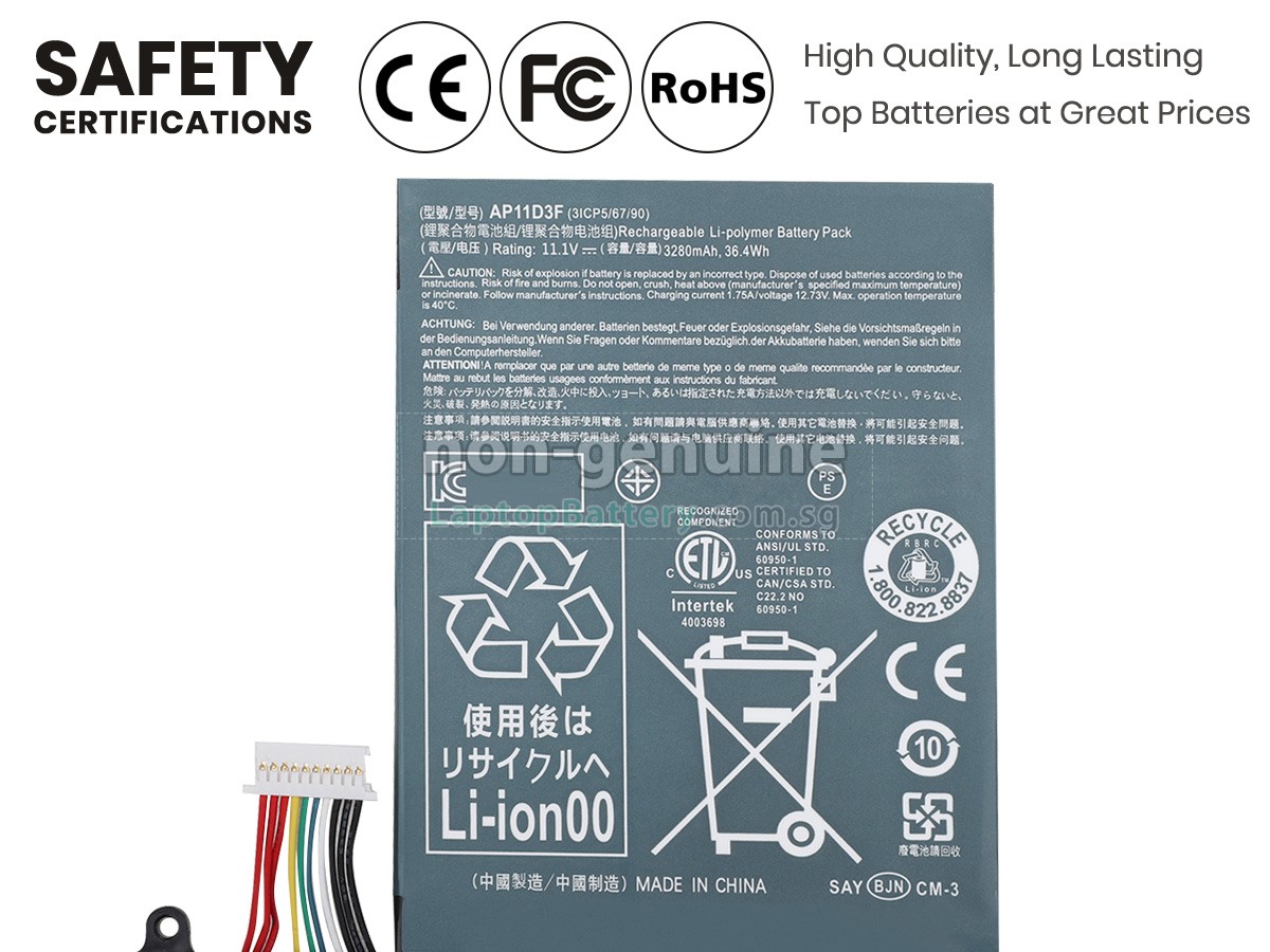 replacement Acer Aspire S3-391-9499 battery
