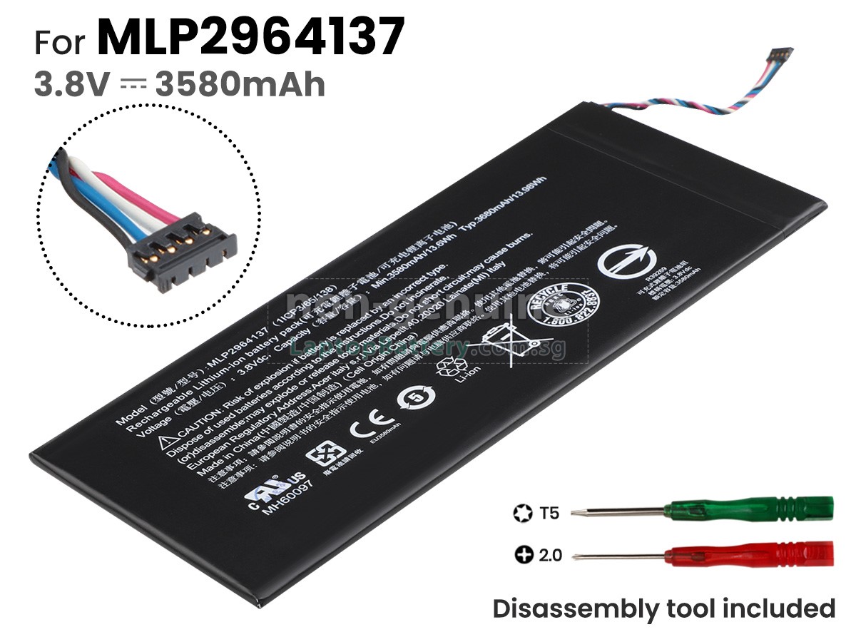 replacement Acer Iconia One 7 B1-730HD battery