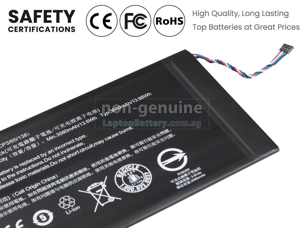 replacement Acer Iconia One 7 B1-730HD battery