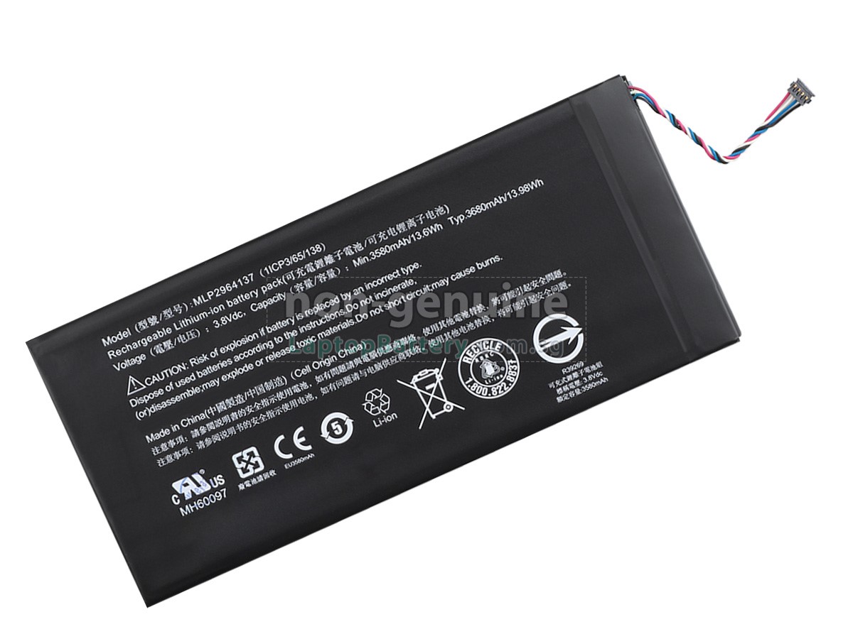 replacement Acer Iconia One 7 B1-730HD battery
