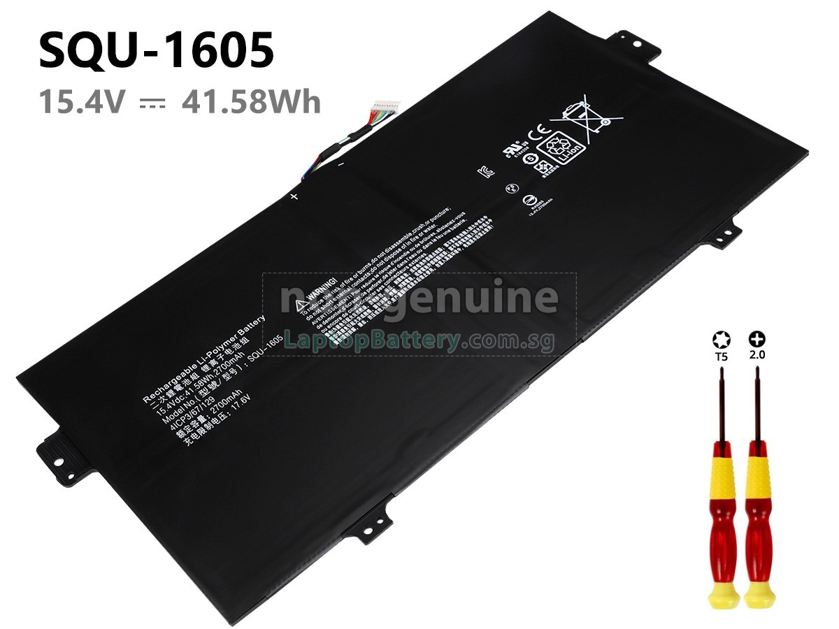 replacement Acer SQU-1605 battery