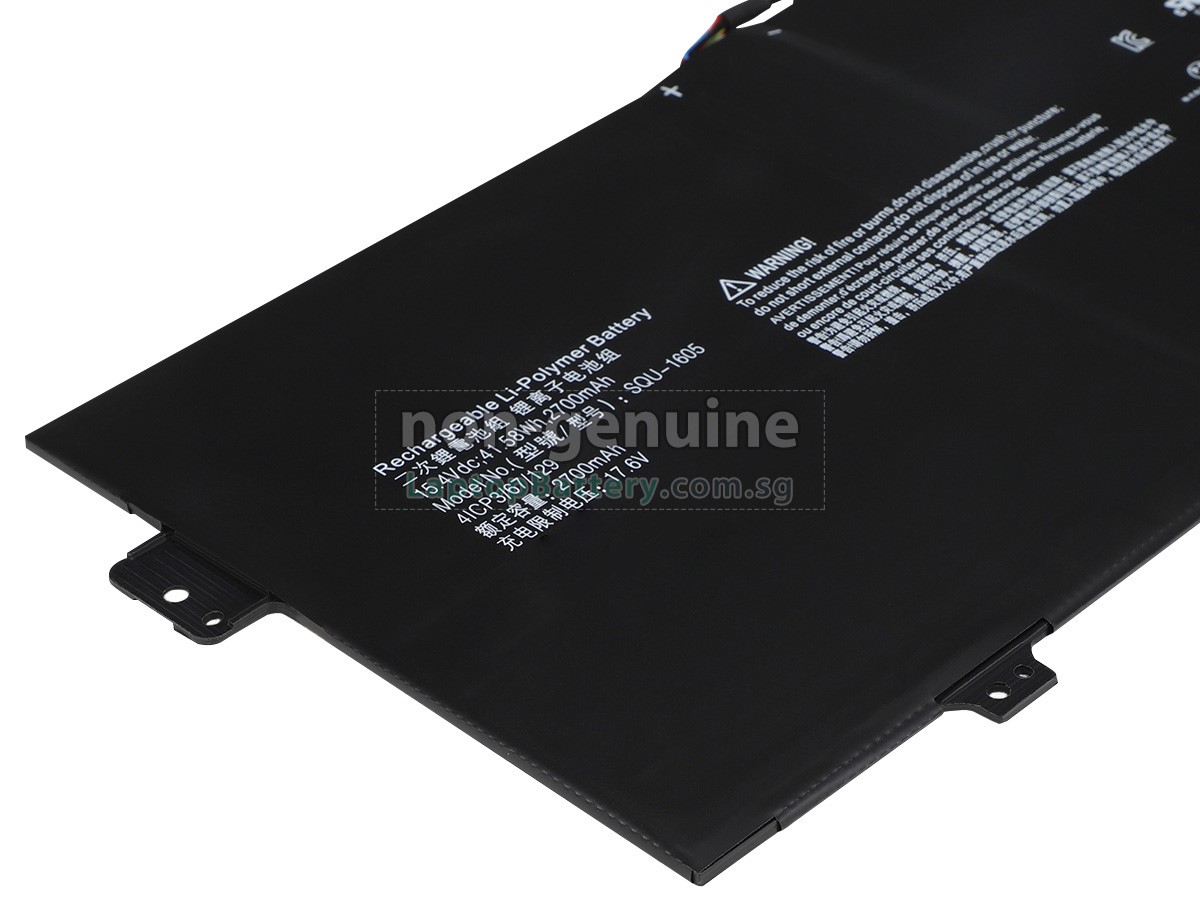 replacement Acer SQU-1605 battery