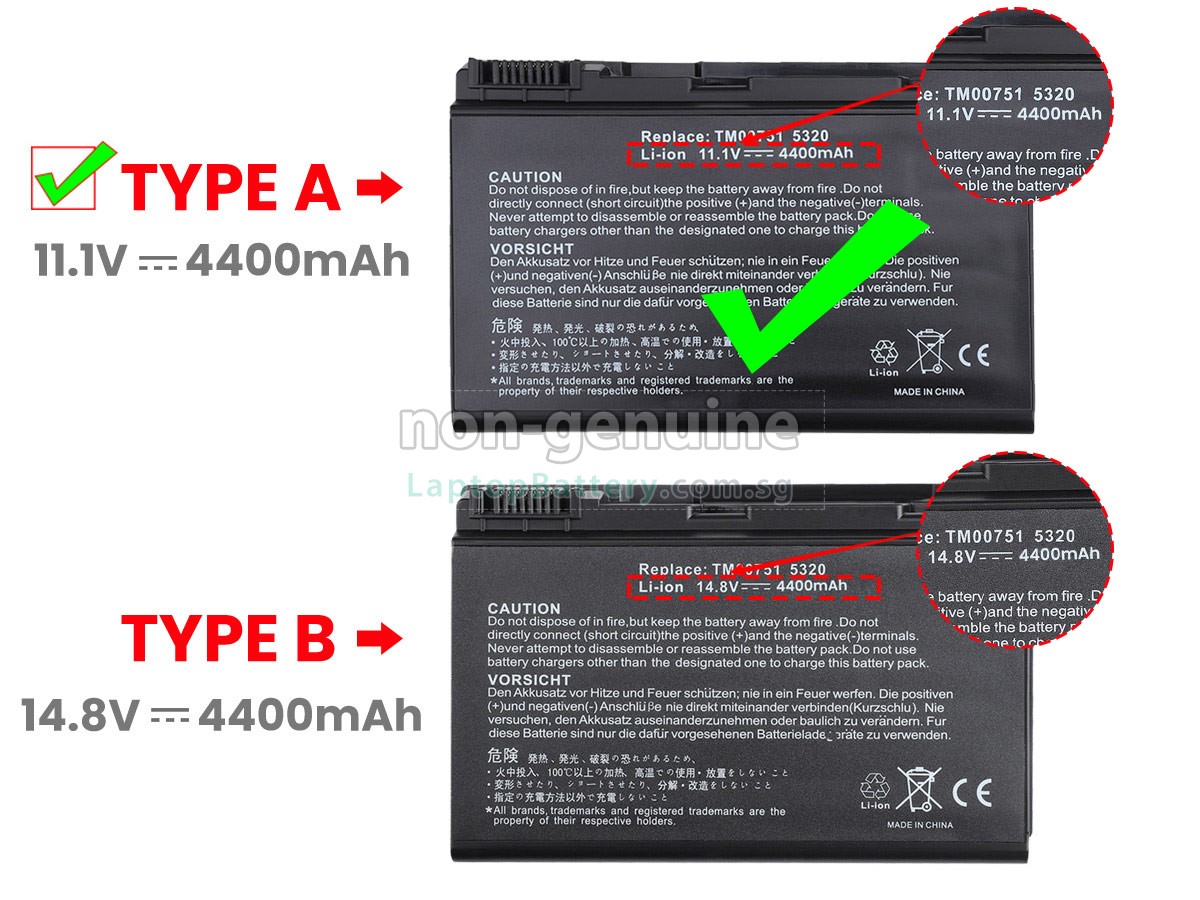 replacement Acer Extensa 5230 battery