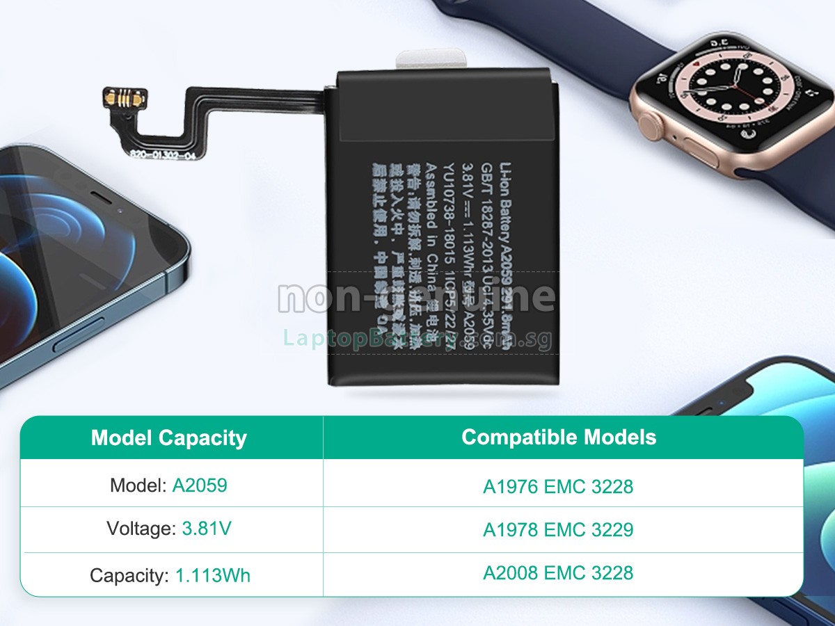 replacement Apple WATCH Series 4 44MM GPS battery