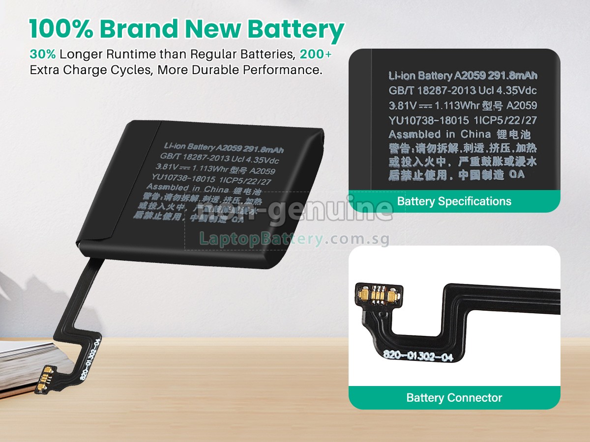 replacement Apple WATCH Series 4 44MM GPS battery