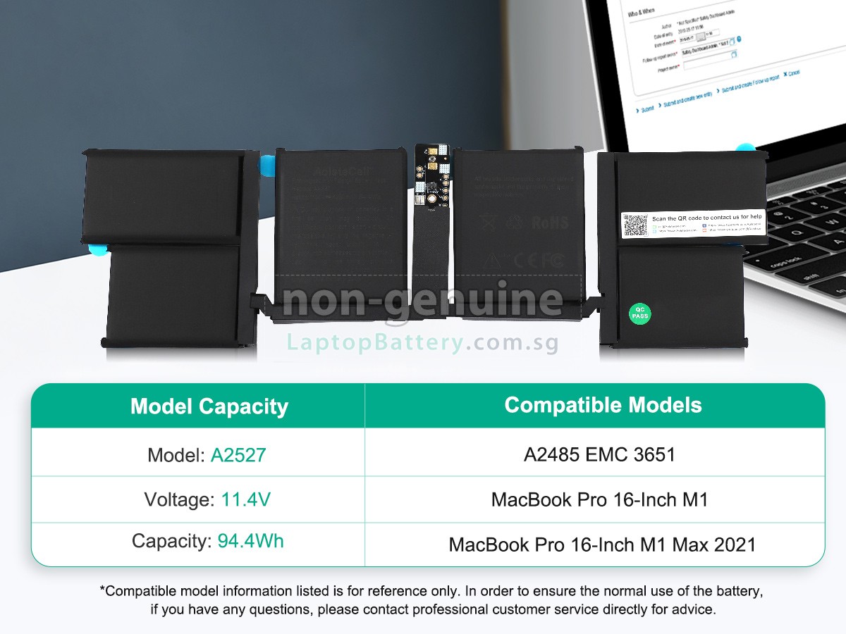 replacement Apple A2527 battery