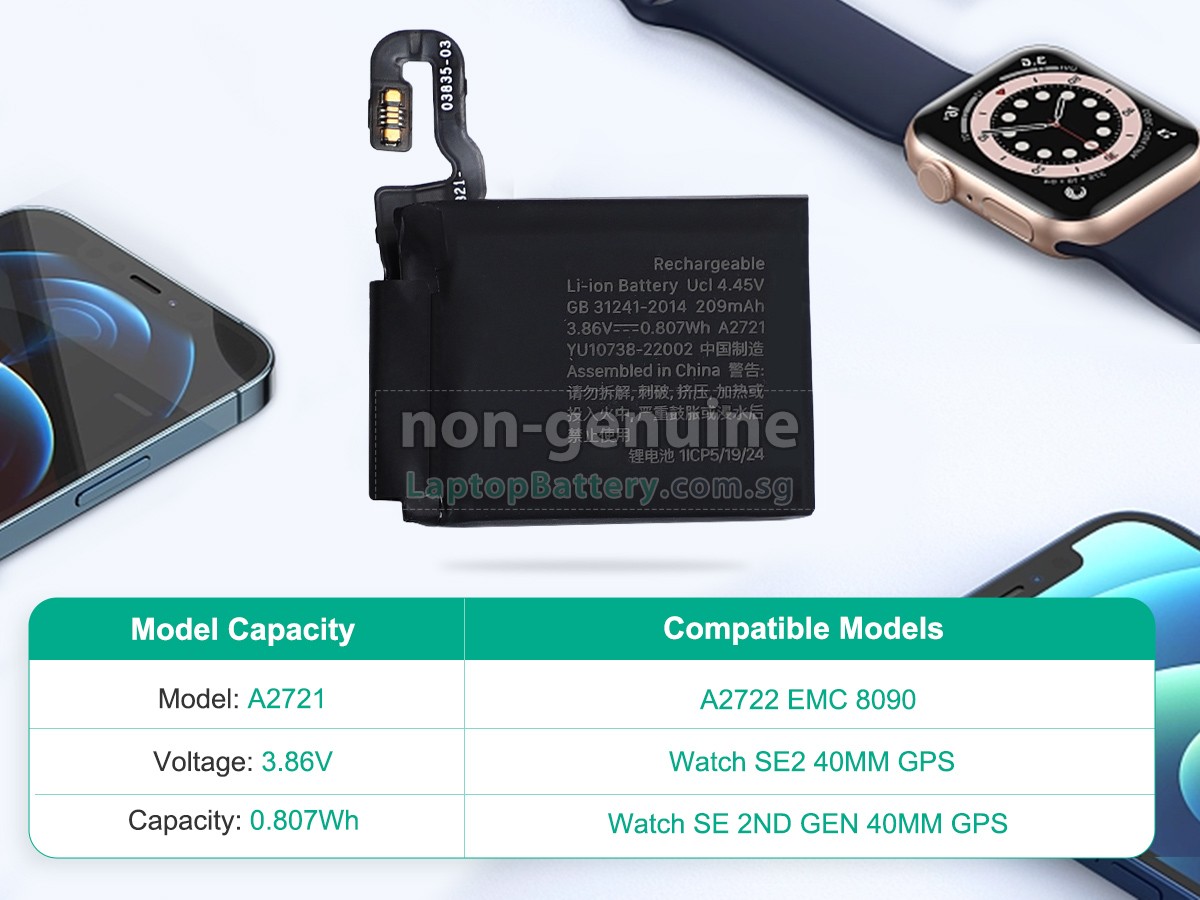 replacement Apple MNT33LL/A battery