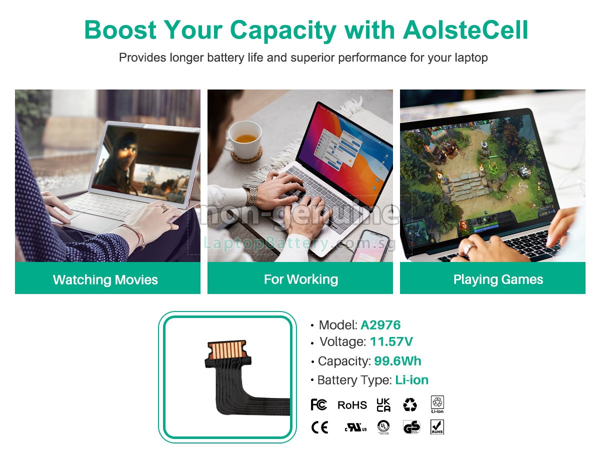 replacement Apple A2991 battery