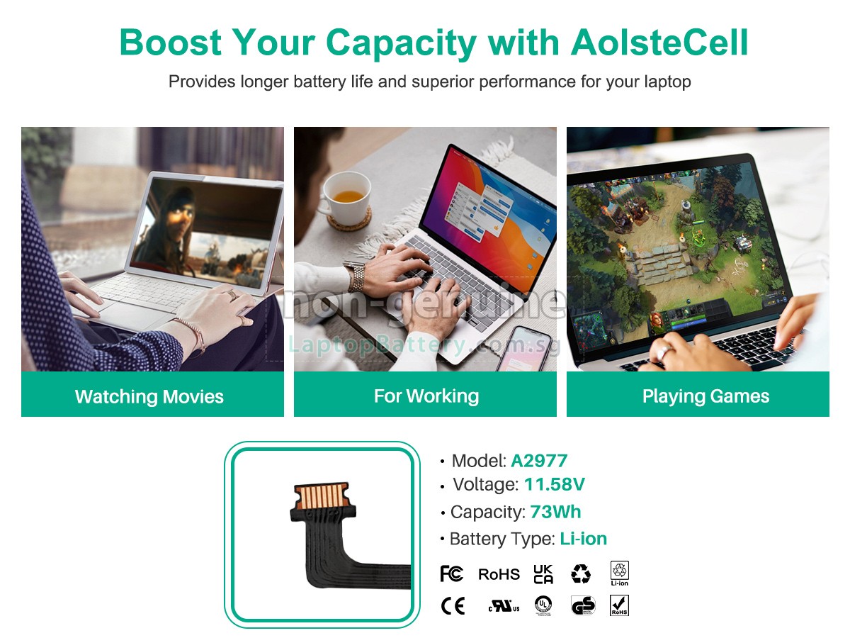 replacement Apple MRX73LL/A battery