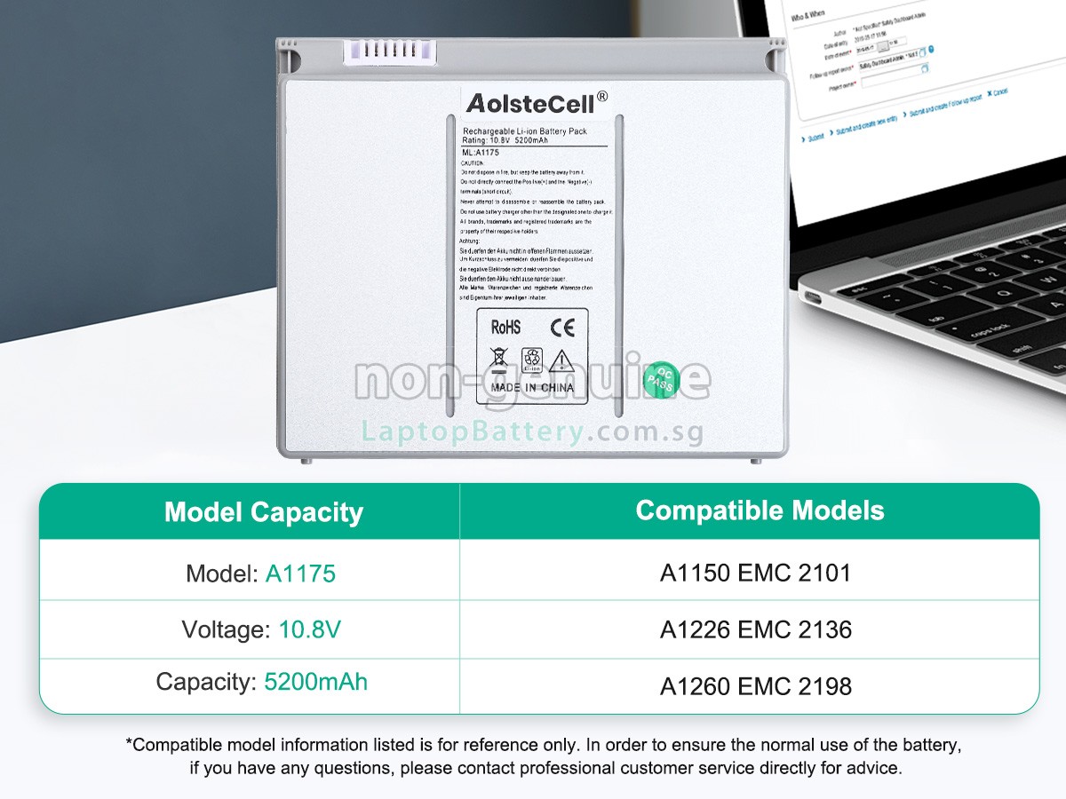 replacement Apple MA601LL battery