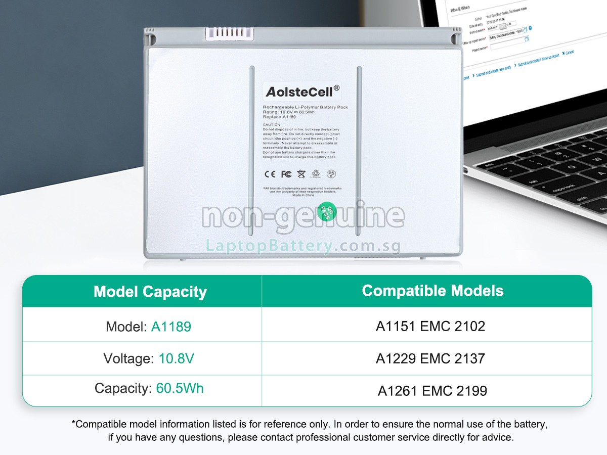replacement Apple MA458G/A battery
